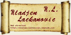 Mlađen Lackanović vizit kartica
